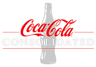 Cocacola consolidated color white